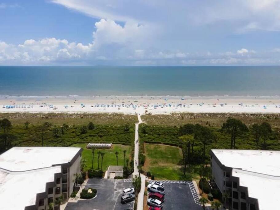 Beach Happy!-Nice Ocean View Hilton Head Villa Гілтон-Гед-Айленд Екстер'єр фото